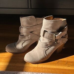 Mossimo Supply Co. Taupe Ankle Booties
